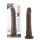 Dr. Skin 8,5 - realistisk dildo med sugekop (brun, 20,5 cm)