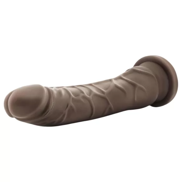 Dr. Skin 8,5 - realistisk dildo med sugekop (brun, 20,5 cm)