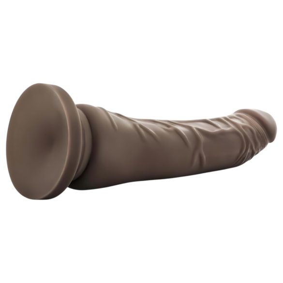 Dr. Skin - dildo med sugekop - realistisk brun - 20,5 cm