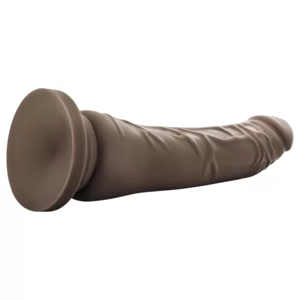 Dr. Skin 8,5 - realistisk dildo med sugekop (brun, 20,5 cm)