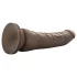 Dr. Skin 8,5 - realistisk dildo med sugekop (brun, 20,5 cm)