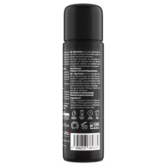 Intimateline MaxTurbo - vandbaseret glidecreme til mænd (100 ml)