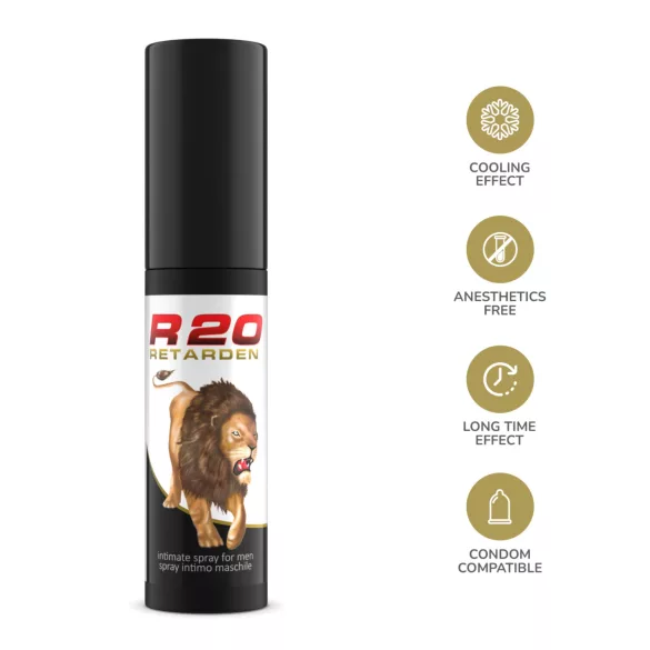 Intimateline R20 - kølende forsinkelsesspray til mænd (20 ml)