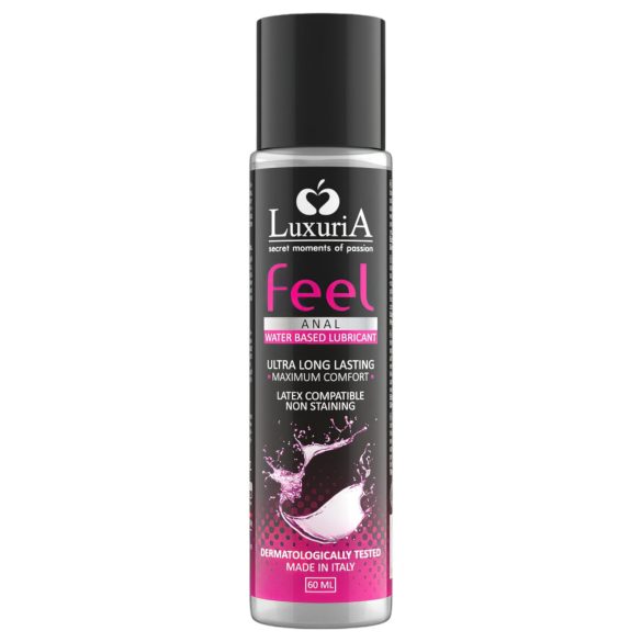 LuxuriA Feel Anal - vandbaseret analsmøremiddel (60ml)