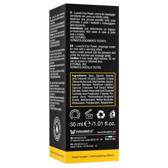 Intimateline Luxuria Erex Power - stimulerende intimcreme (30 ml)