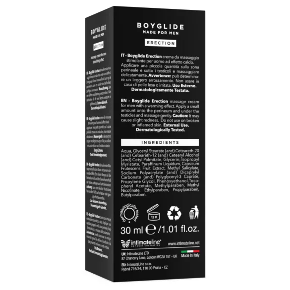 Intimateline Boyglide Erection - stimulerende intimcreme (30 ml)