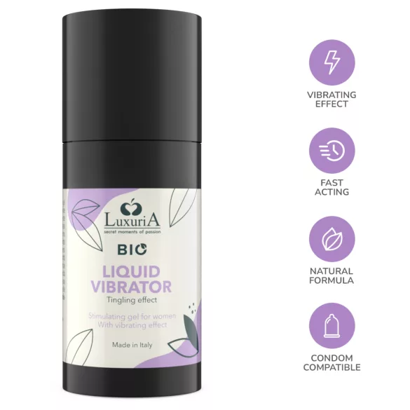 Intimateline Luxuria BIO - flydende vibrator-gel til kvinder (15 ml)