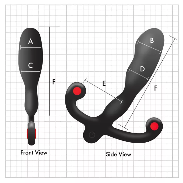 Aneros Helix Syn V - genopladelig prostatavibrator (sort) - 12,7 cm