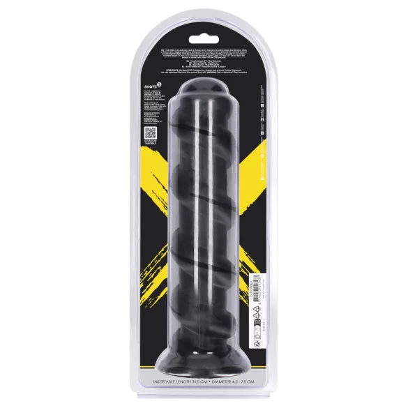 Ouch! Hole Driller - kæmpe anal plug (sort) - 31,5 cm