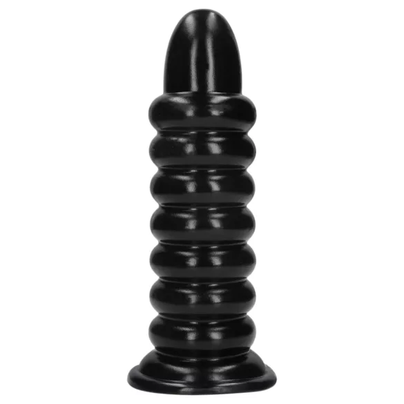 Ouch! Spiral Force - snoet anal plug (sort) - 23,5 cm