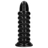 Ouch! Spiral Force - snoet anal plug (sort) - 23,5 cm