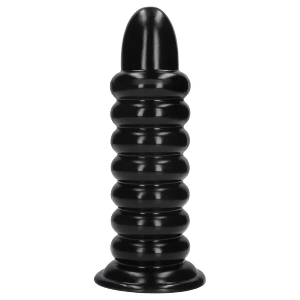 Ouch! Spiral Force - snoet anal plug (sort) - 23,5 cm