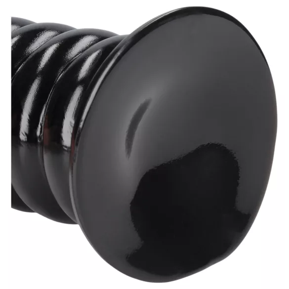 Ouch! Spiral Force - snoet anal plug (sort) - 23,5 cm