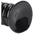 Ouch! Spiral Force - snoet anal plug (sort) - 23,5 cm