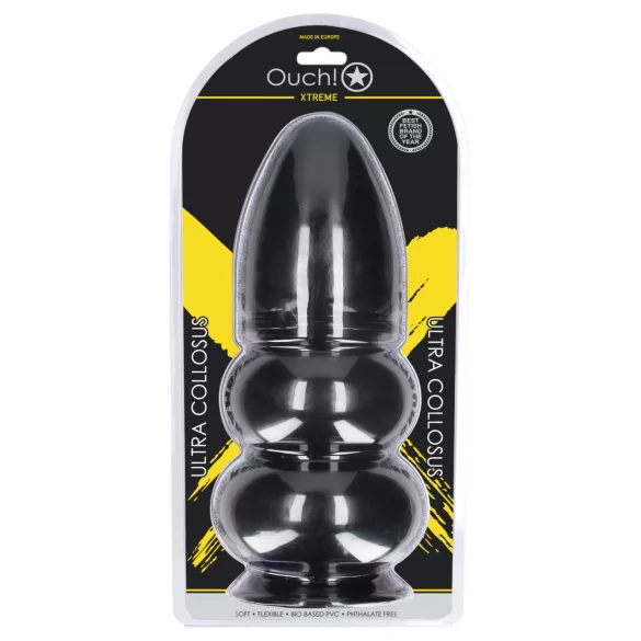Ouch! Ultra Collosus - ekstra stor analplug (sort) - 33 cm