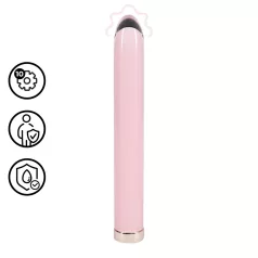 Loveline - lige glasvibrator (lyserød)