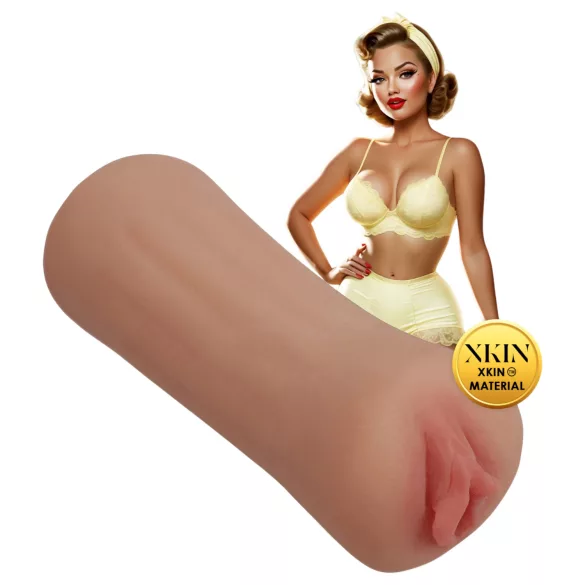 XKIN Party Slut Bettie - realistisk kunstig vagina onaniprodukt (naturfarvet)