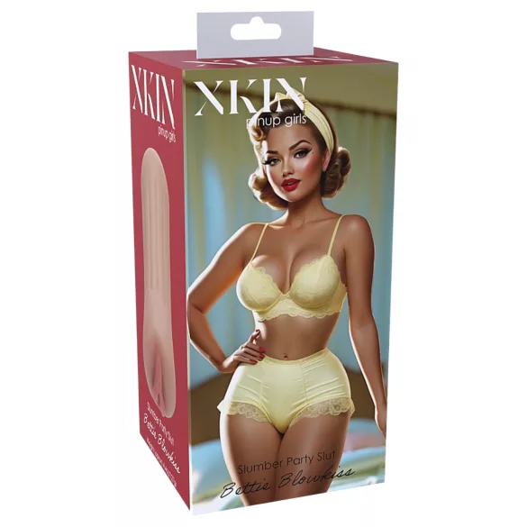 XKIN Party Slut Bettie - realistisk kunstig vagina onaniprodukt (naturfarvet)
