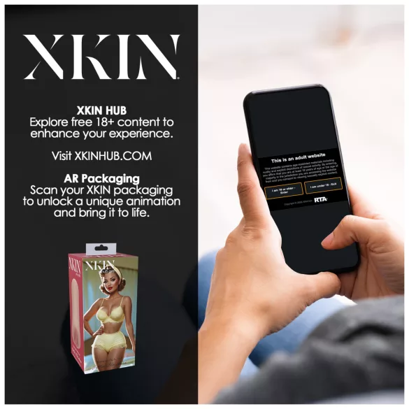 XKIN Party Slut Bettie - realistisk kunstig vagina onaniprodukt (naturfarvet)