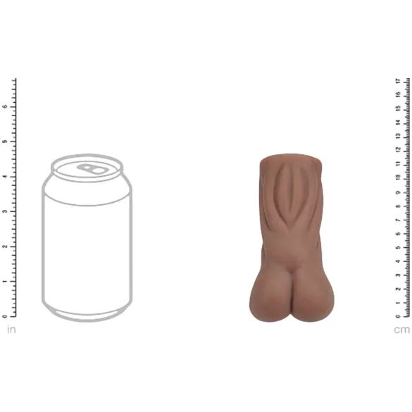 XKIN Naughty Nurse Riley - realistisk onaniprodukt med vagina (mørk naturfarve)