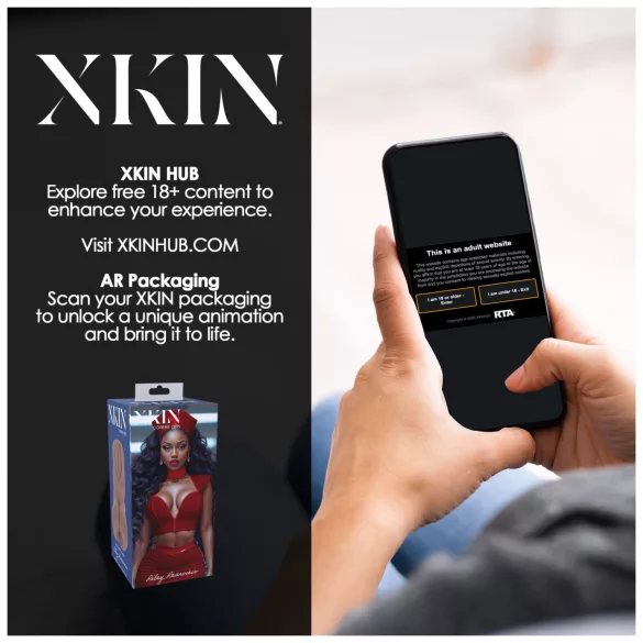 XKIN Naughty Nurse Riley - realistisk onaniprodukt med vagina (mørk naturfarve)