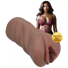   XKIN Next Door Amani - realistisk kunstig vagina-masturbator (mørk naturfarve)