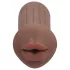 XKIN - kunstig mund-masturbator - S (mørk naturfarve)