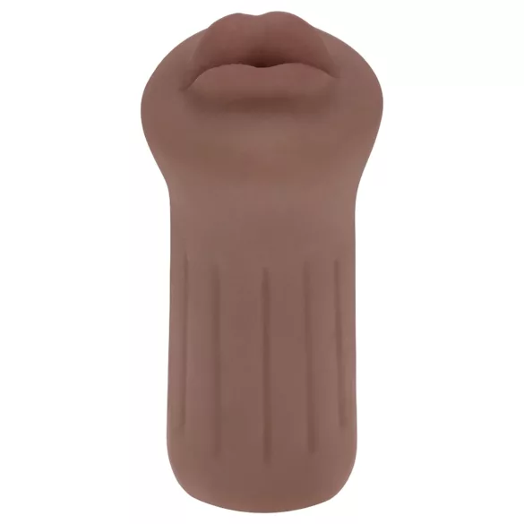 XKIN - kunstig mund-masturbator - S (mørk naturfarve)
