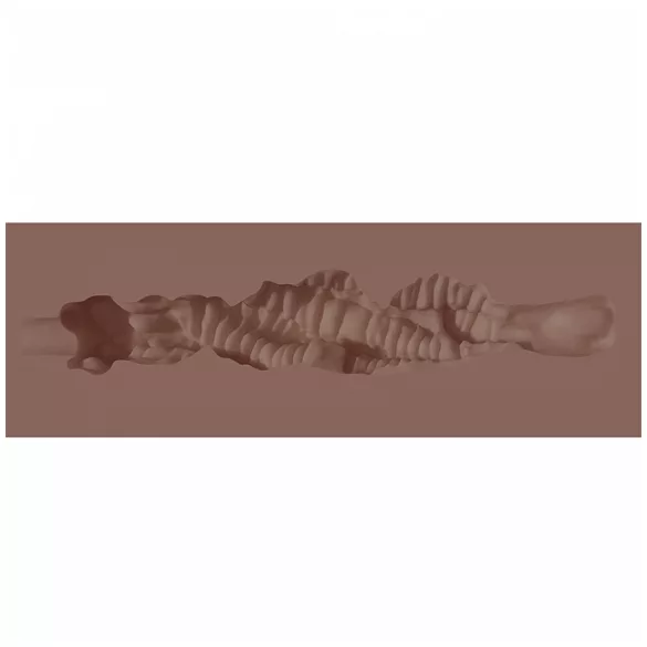 XKIN - kunstig mund-masturbator - S (mørk naturfarve)
