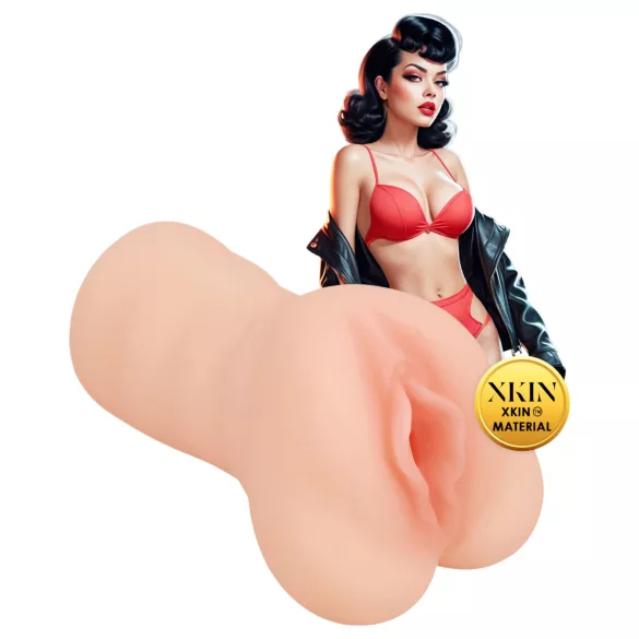 XKIN Greaser Girl Misty - realistisk kunstig vagina masturbator (naturel)