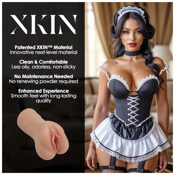 XKIN Maid Lacey - realistisk kunstig vagina masturbator (naturel)