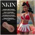 XKIN Cheerleader Cherry - realistisk kunstig vagina-masturbator (mørk naturfarve)