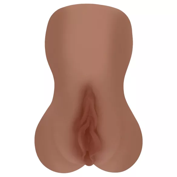 XKIN - realistisk kunstig vagina - L (mørk naturfarve)
