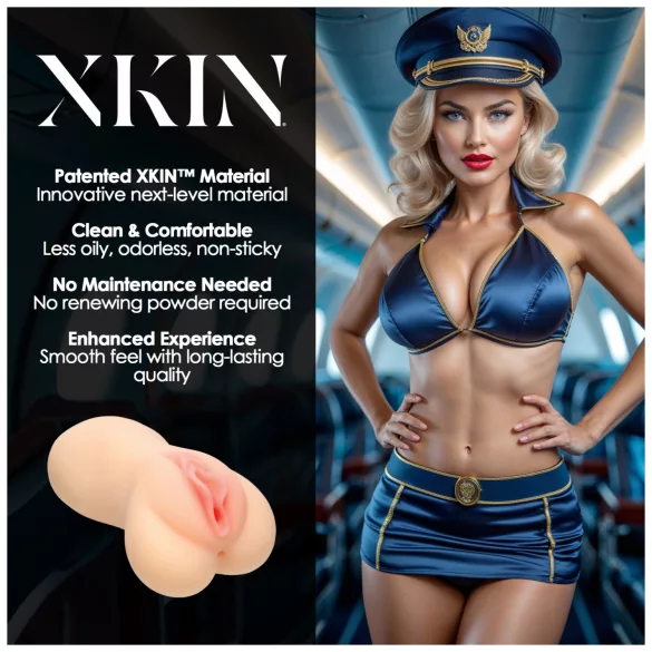 XKIN Lexi Cockpit - realistisk kunstig vagina onaniprodukt (naturel)