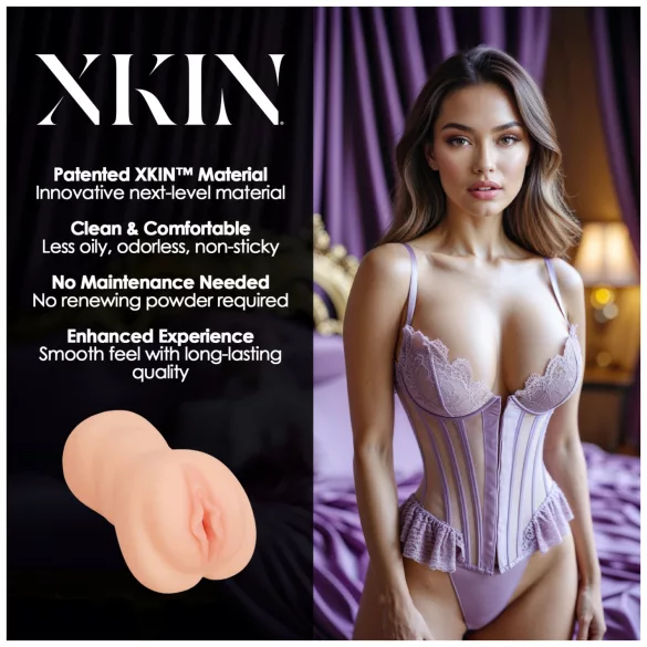 XKIN Sweet Delilah - realistisk kunstig vagina-masturbator (naturel)