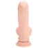RealRock - dobbelt densitet realistisk vibrator (hudfarvet) - 18 cm