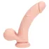 RealRock - dobbelt densitet realistisk vibrator (hudfarvet) - 18 cm