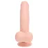 RealRock - dobbelt densitet realistisk vibrator (hudfarvet) - 18 cm