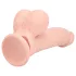 RealRock - dobbelt densitet realistisk vibrator (hudfarvet) - 18 cm