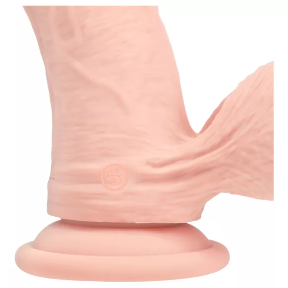 RealRock - dobbelt densitet realistisk vibrator (hudfarvet) - 18 cm