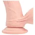 RealRock - dobbelt densitet realistisk vibrator (hudfarvet) - 18 cm