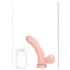 RealRock - dobbeltlag realistisk vibrator (hudfarvet) - 20 cm