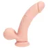 RealRock - dobbeltlag realistisk vibrator (hudfarvet) - 20 cm