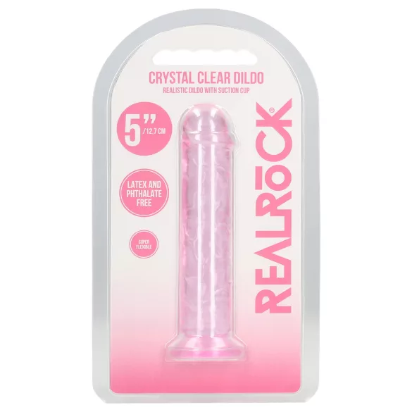 RealRock - realistisk dildo med sugekop (lyserød) - 12,7 cm