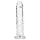 RealRock - realistisk dildo med sugekop (gennemsigtig) - 12,7 cm