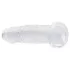 RealRock - realistisk dildo med sugekop (gennemsigtig) - 12,7 cm