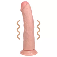   RealRock - dildo med sugekop - vibratorfunktion - natur 20,5cm