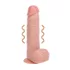 RealRock - dildo med sugekop - vibrator - natur - 18cm