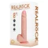 RealRock - dildo med sugekop og stødbevægelse - naturfarve 20,5cm