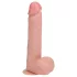 RealRock - dildo med sugekop og stødbevægelse - naturfarve 20,5cm